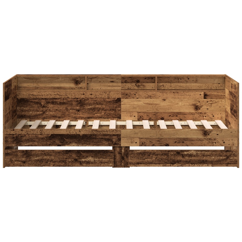 Bettcouch mit Schublade Altholz Teilenholz 75 x 190 cm Langlebig
