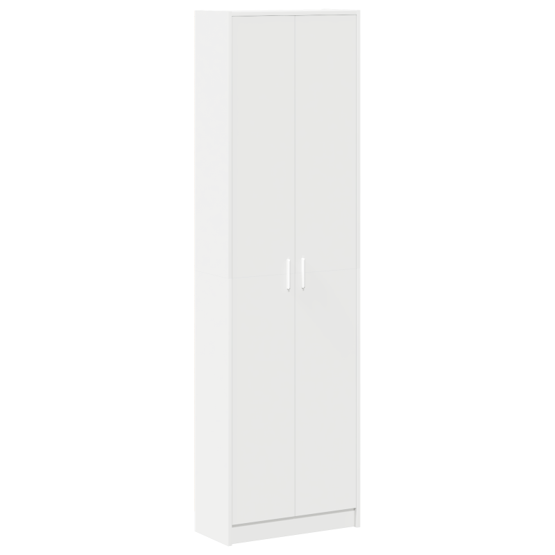 Kleiderschrank Weiß 55x25x189 cm Holzwerkstoffe