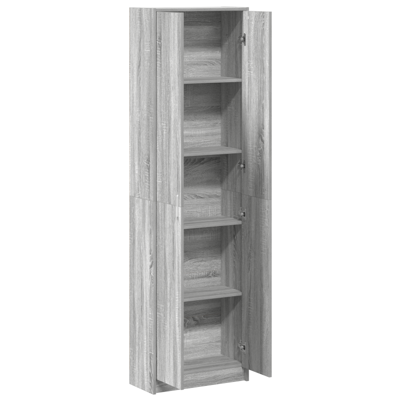 Kleiderschrank Grauer Sonoma 55x25x189 cm Holzwerkstoff
