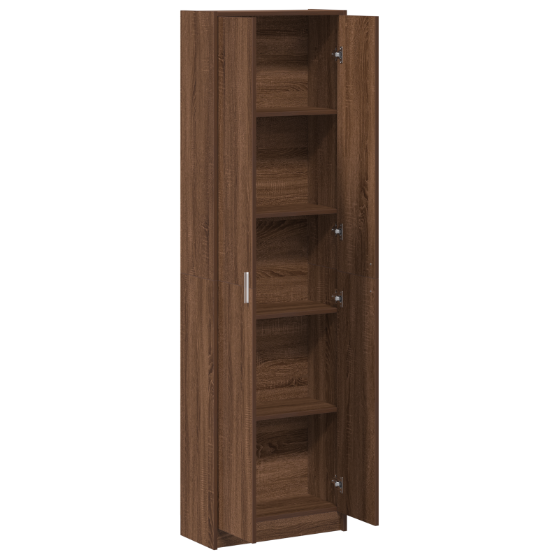 Kleiderschrank Braun Eiche 55x25x189 cm Holzwerkstoff