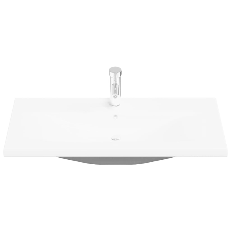 3-teiliges Badezimmermöbelset Schwarz Eiche Nachbildung