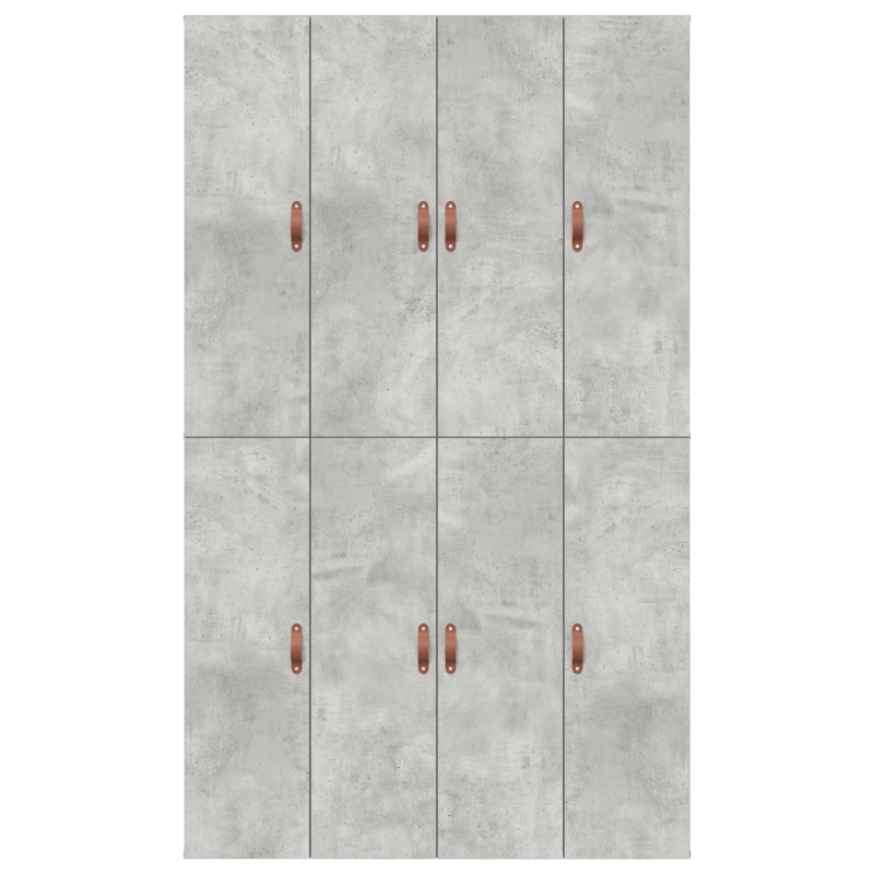 Aufbewahrungsbettgestell Beton Grau 120x190 cm