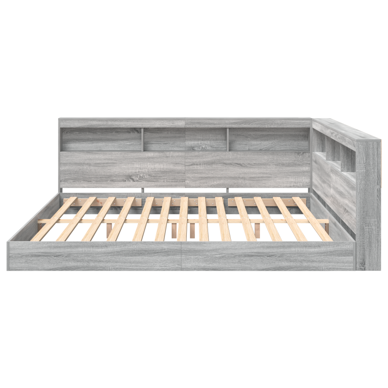 Regalbett Grau Sonoma 180x200 cm Holzwerkstoff
