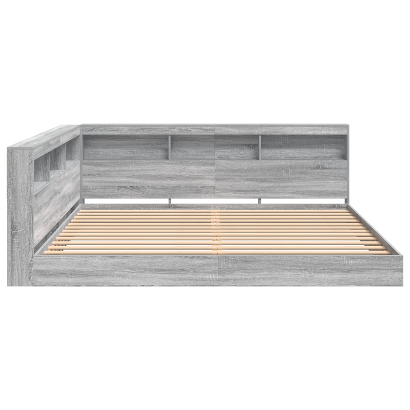 Regalbett Grau Sonoma 180x200 cm Holzwerkstoff