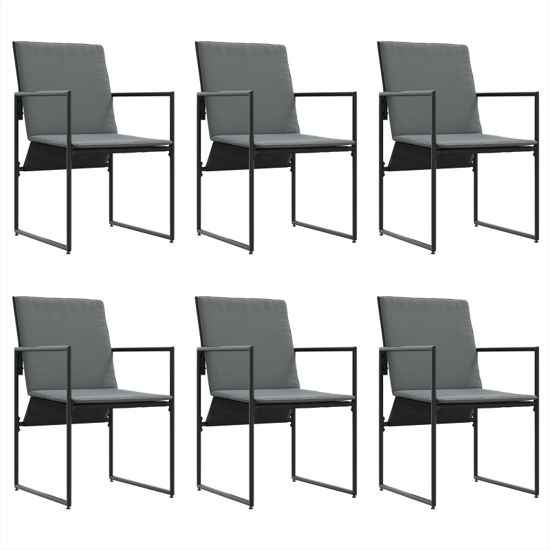 13-teiliges Garten-Esszimmer-Set mit Auflagen aus Stahl und Textilene