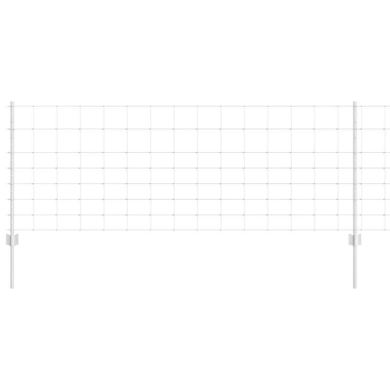 Zaunpfosten 11 Stück U-Kanal 80 cm verzinkter Stahl