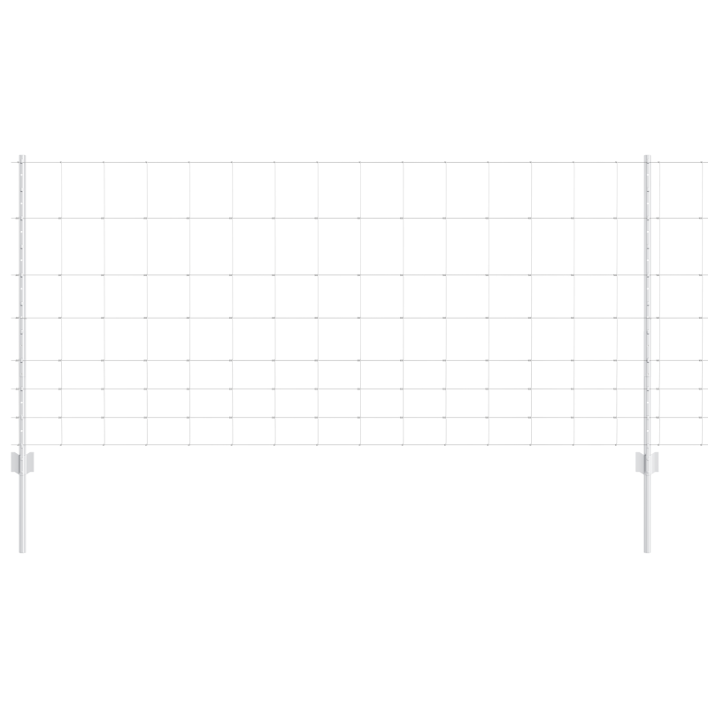 Zaunpfosten 22 Stück U-Channel 100 cm Feuerverzinkter Stahl