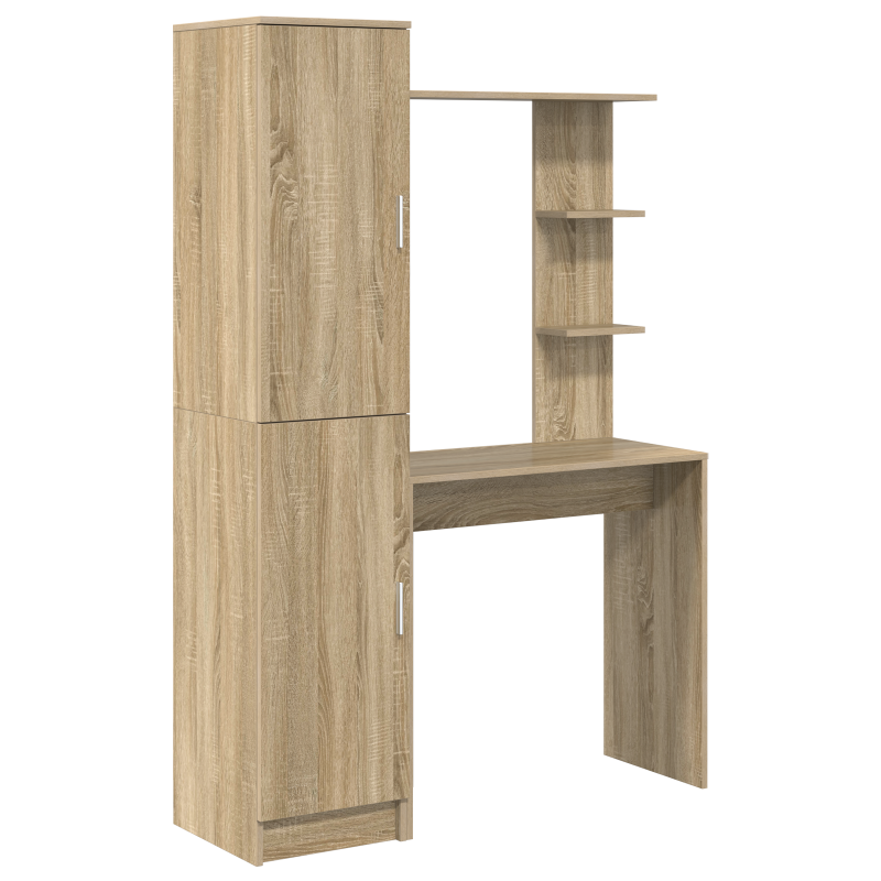 4-teiliges Badezimmermöbelset Altholz Ingenieured Holz