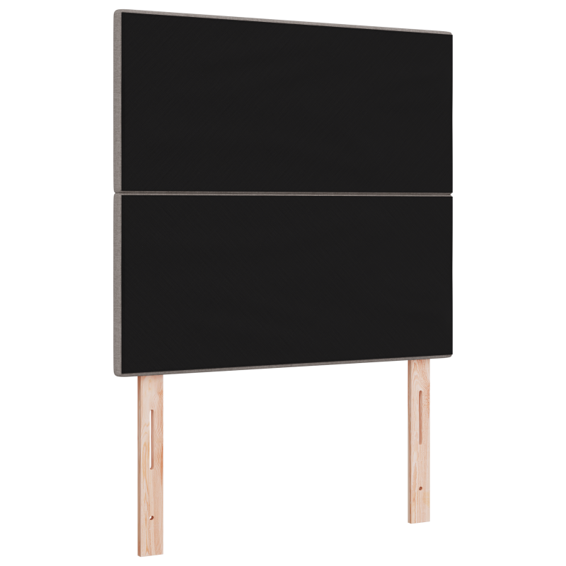 Kopfteil Mit Knopfheftung Taupe 100 cm Stoff