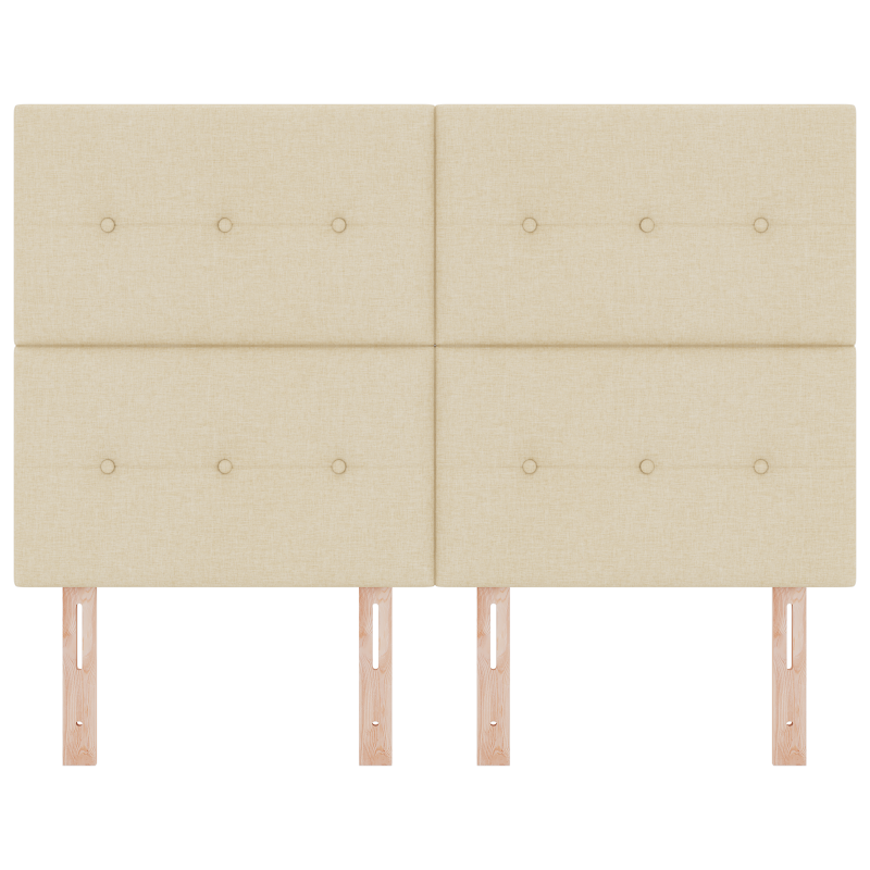 Kopfteil Mit Knopfheftung Creme 160 cm Stoff