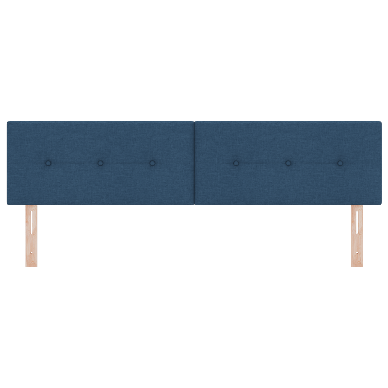 LED Kopfteil Knopfgepolstert Blau 180 cm Stoff