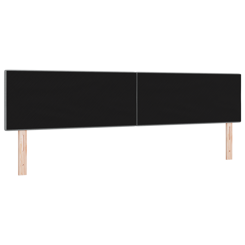 LED Kopfteil Gepolstert Hellgrau 100 cm Stoff