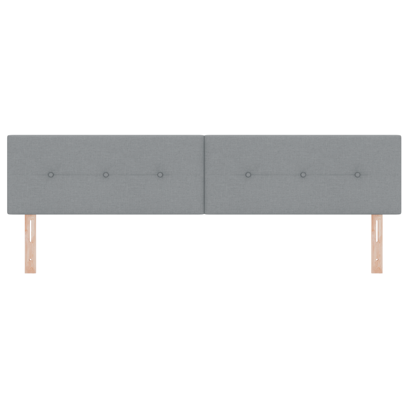 LED Kopfteil Gepolstert Hellgrau 100 cm Stoff