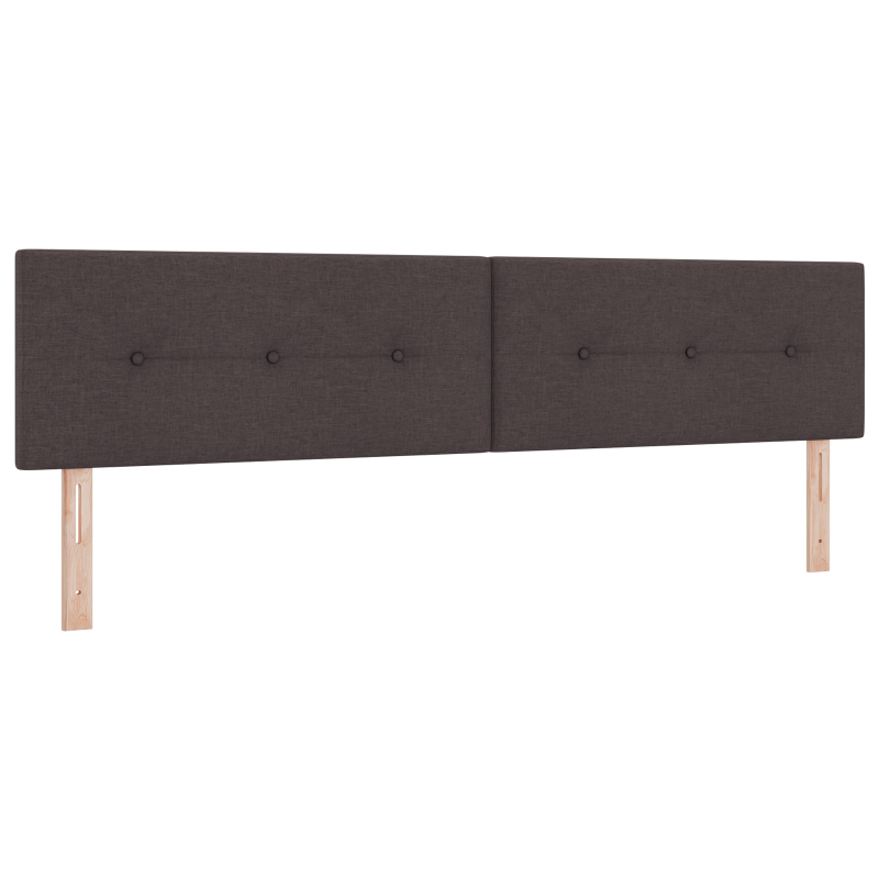 LED Kopfteil Mit Knöpfen Dunkelbraun 100 cm Stoff