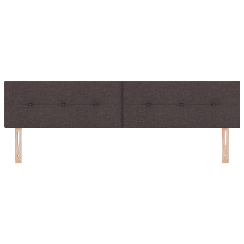 LED Kopfteil Mit Knöpfen Dunkelbraun 100 cm Stoff