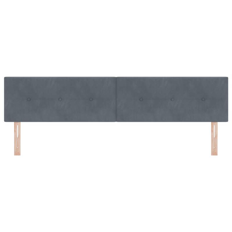 LED Kopfteil Mit Knopfheftung Dunkelgrau 100 cm Samt
