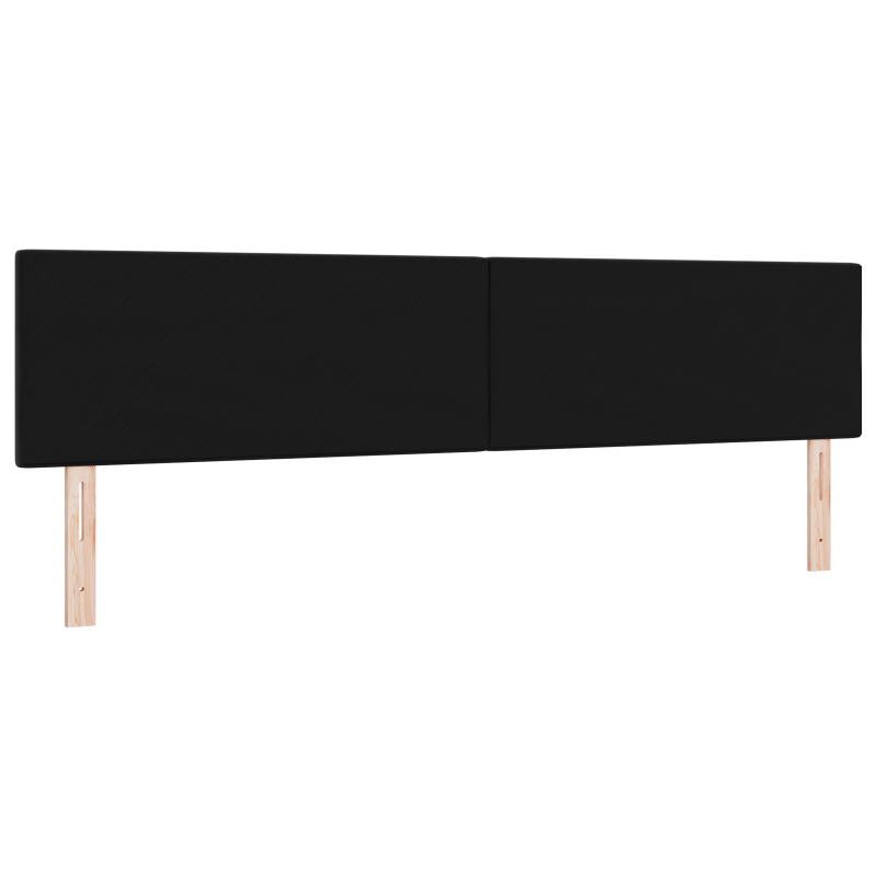 LED Kopfteil Mit Knopfheftung Schwarz 100 cm Samt