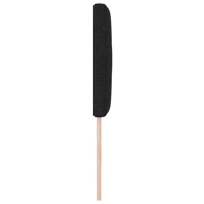 LED Kopfteil Diamantblöcke Design Schwarz 80 cm Stoff
