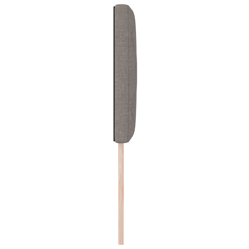 LED Kopfteil Diamantblock Design Taupe 80 cm Stoff