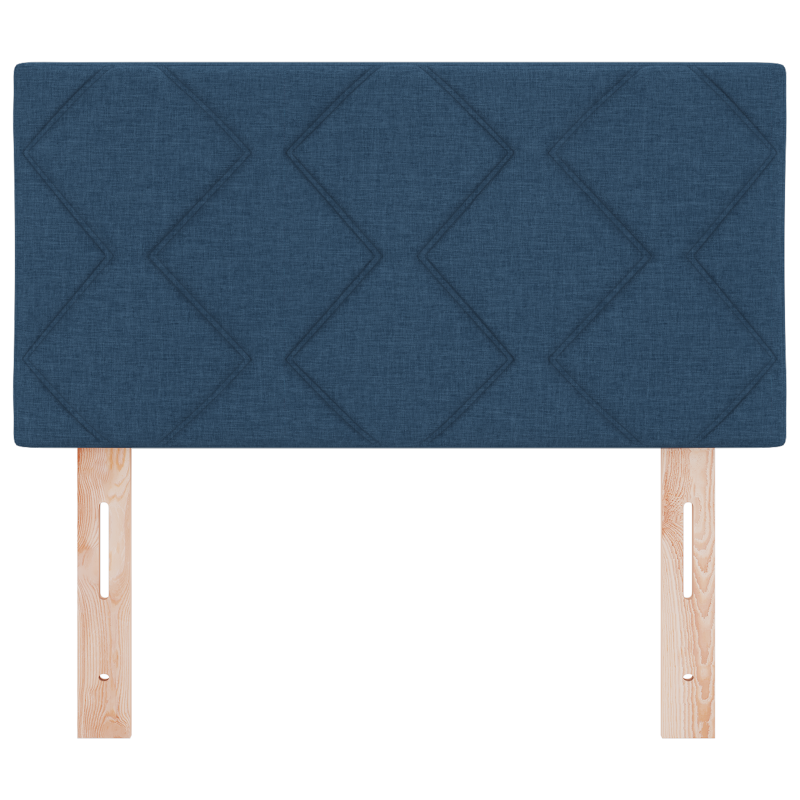 LED Kopfteil Diamantblöcke Design Blau 80 cm Stoff