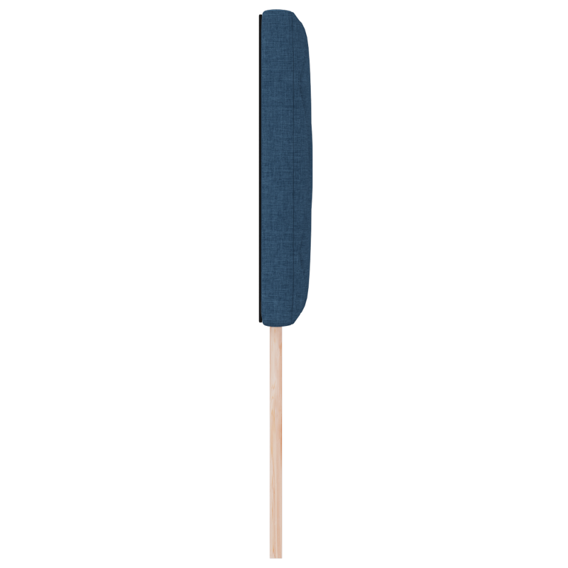 LED Kopfteil Diamantblöcke Design Blau 80 cm Stoff
