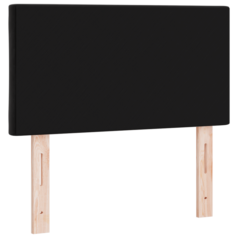 LED Kopfteil Diamantblöcke Design Schwarz 80 cm Samt