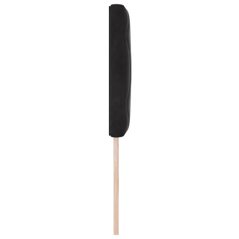 LED Kopfteil Diamantblöcke Design Schwarz 80 cm Samt
