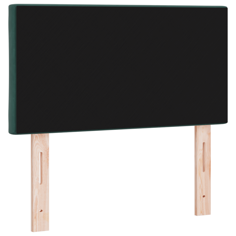 LED Kopfteil Diamantblock Design Dunkelgrün 80 cm Samt