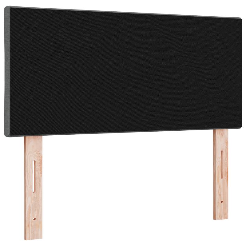 LED Kopfteil Diamantblock Design Dunkelgrau 90 cm Stoff