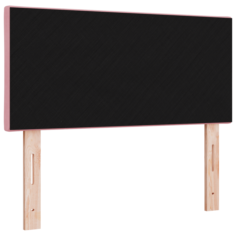 LED Kopfteil Diamantblock Design Rosa 90 cm Samt