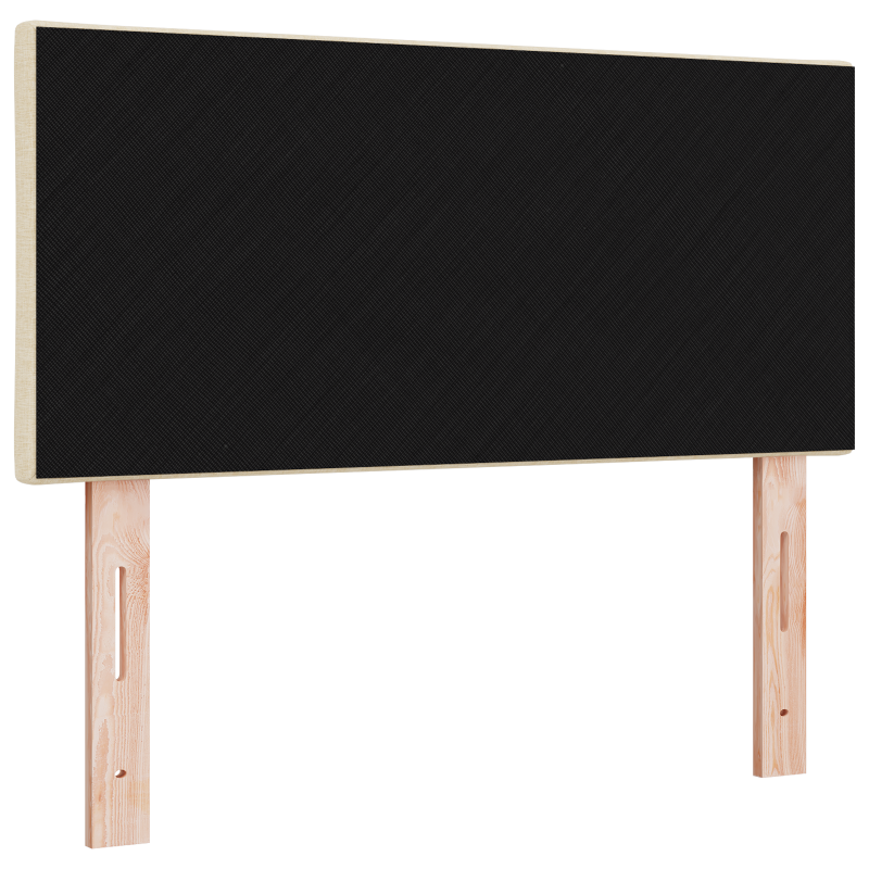 LED Kopfteil Diamantblocks Design Creme 100 cm Stoff