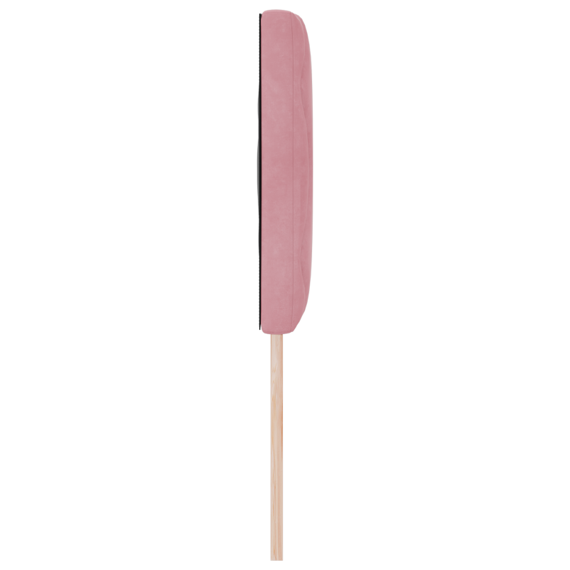 LED Kopfteil Diamantblock Design Rosa 144 cm Samt