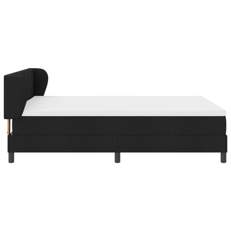 Boxspringbett mit Matratze Schwarz 140x190 cm Fabrik