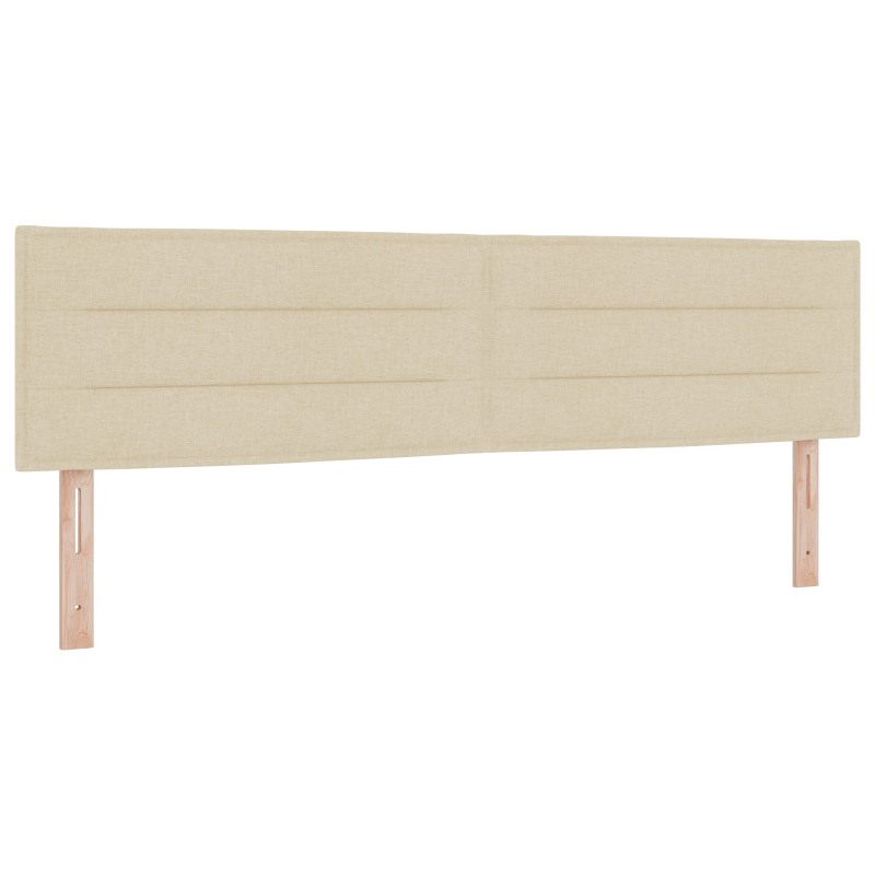 Boxspringbett mit Matratze in Creme - 180x200 cm Stoff