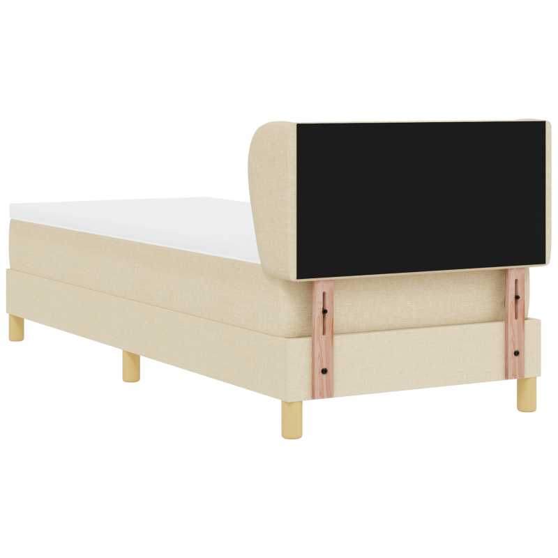 Boxspringbett mit Matratze in Creme - 80x200 cm