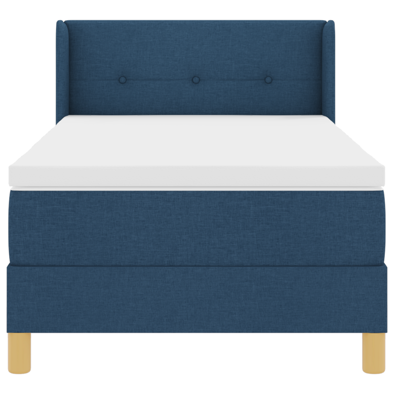 Boxspringbett Blau mit Matratze 80x200 cm Stoff