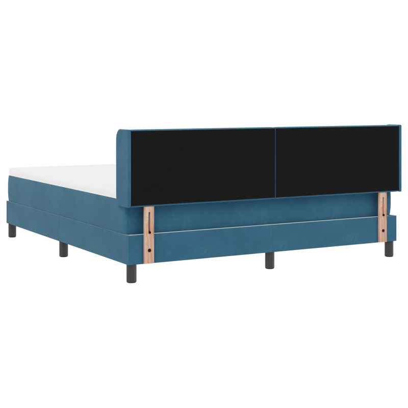 Boxspringbett mit Matratze Dunkelblau 180x200 cm Velvet