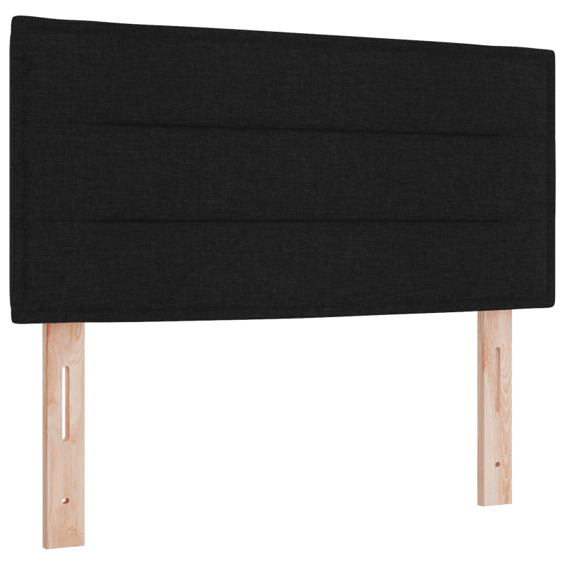 Boxspringbett mit Matratze & LED Schwarz 120x200 cm Stoff