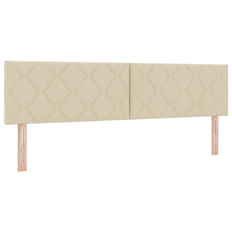 Boxspringbett mit Matratze & LED Creme 180x200 cm Stoff