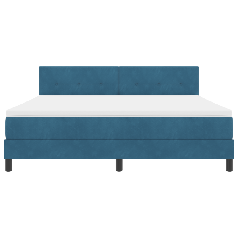 Boxspringbett mit Matratze & LED Dunkelblau 180x200 cm Samt