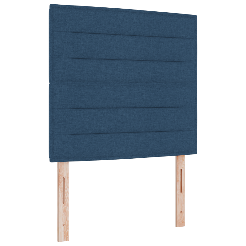 Boxspringbett mit Matratze & LED Blau 120x190 cm Stoff