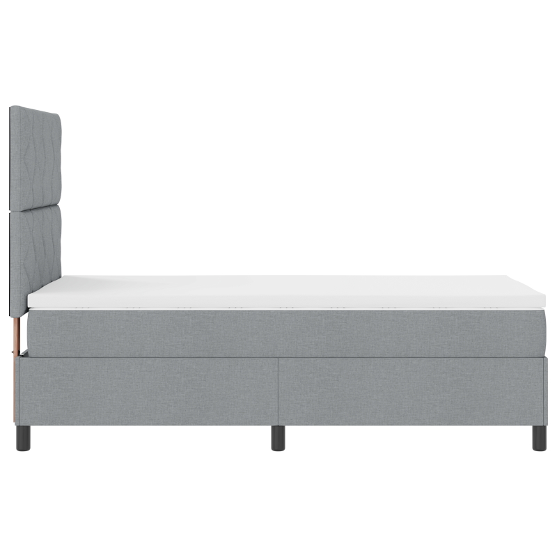 Bücherregal-Bett Grau Sonoma 90x200 cm Engineered Wood