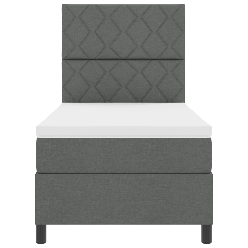 Bücherregal Bett Grau Sonoma 200x200 cm Holzwerkstoff