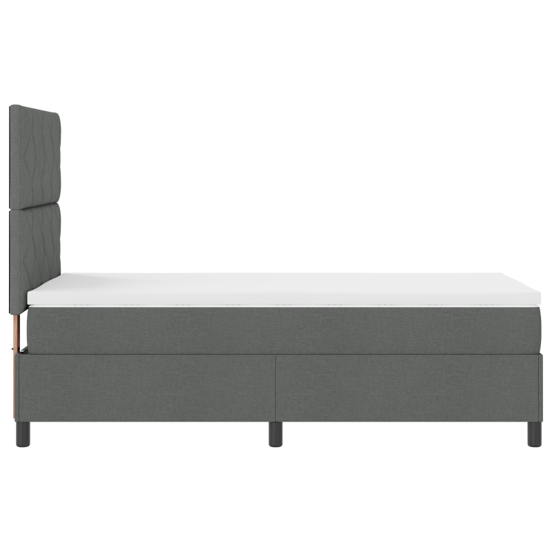 Bücherregal Bett Grau Sonoma 200x200 cm Holzwerkstoff