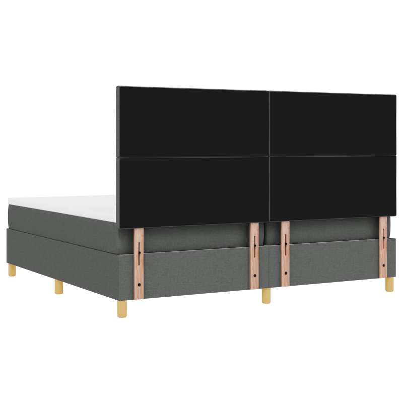 Boxspringbett mit Matratze Taupe 80x200 cm Stoff