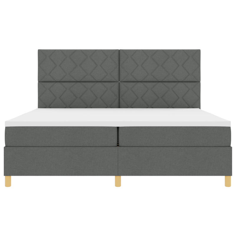 Boxspringbett mit Matratze Taupe 80x200 cm Stoff