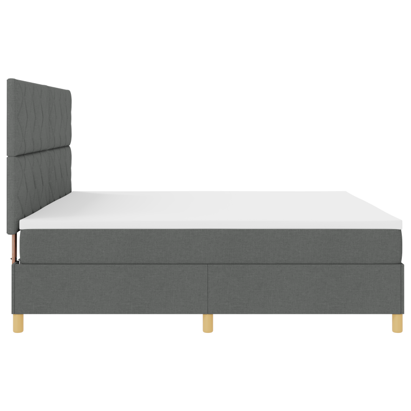 Boxspringbett mit Matratze Taupe 80x200 cm Stoff