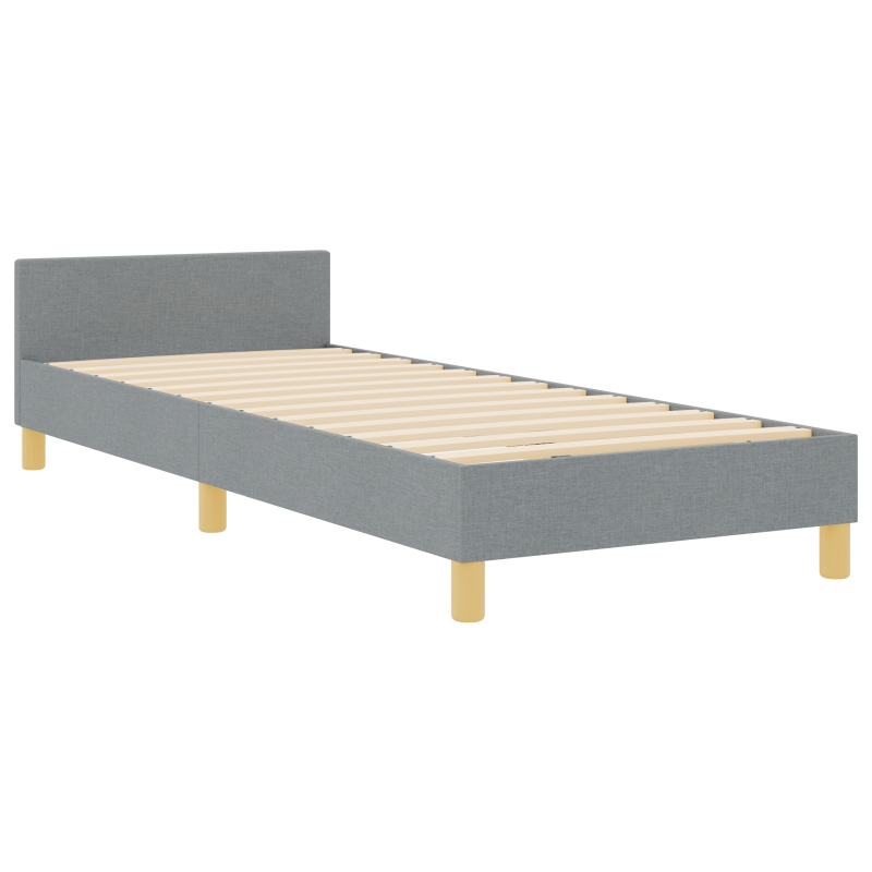 Boxspringbett mit Matratze Dunkelgrau 90x200 cm Samt