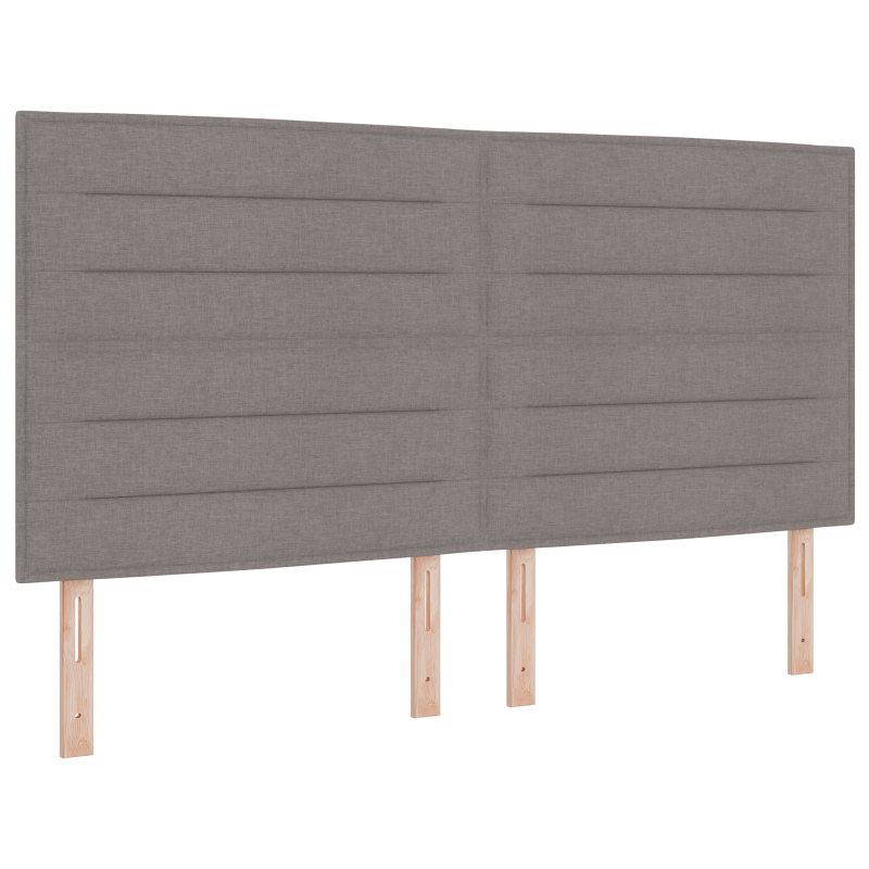 Bettgestell in Taupe, 180x200 cm, Stoff