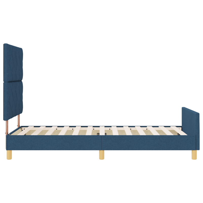 Boxspringbett mit Matratze und LED Dunkelgrau 140x190 cm Stoff